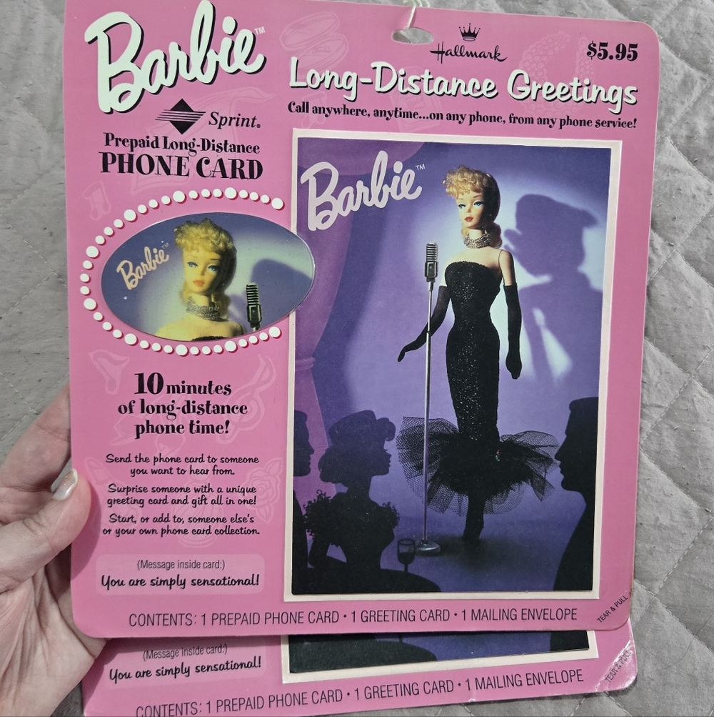 Barbie Pink Long-Distance Greetings Phone Card - Picture 2 of 3